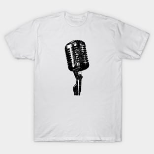 Vintage Microphone Radio Singing Voice T-Shirt